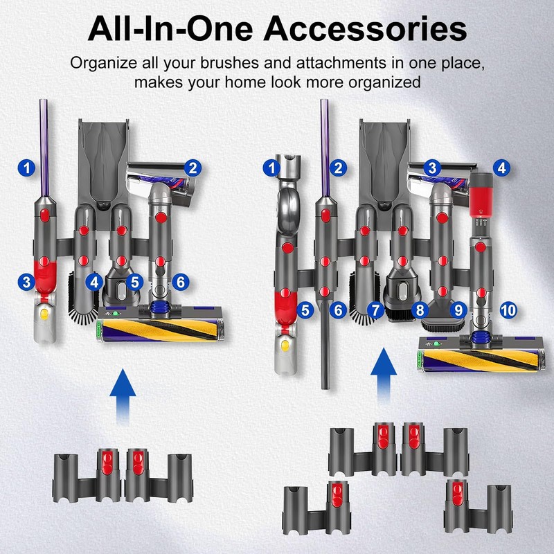 2 PCS Storage Bracket Holders Accessories Holder for Dyson V7