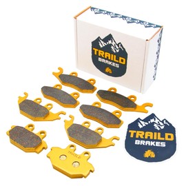 Traild Ceramic Brake Pad Set fits Kawasaki Mule Pro DX/DTX/FX/FXT/FXR 2015-2025 Front & Rear