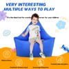 Sensory Chair for Kids, Inflatable Triangle Bean Pod for Children