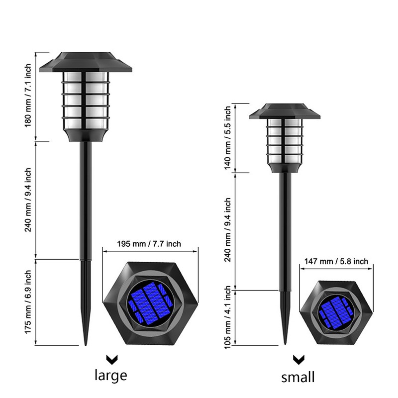 Solar Garden Lights Outdoor Waterproof Landscape Lighting Torches Garden Lights