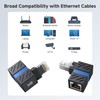 Cable Matters 2-Pack 10Gbps 360° Rotatable Cat 6A Right Angle