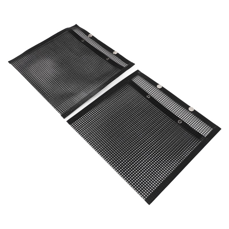 2 Pcs BBQ Mesh Grill Bags Reusable Glass Fibre Heat