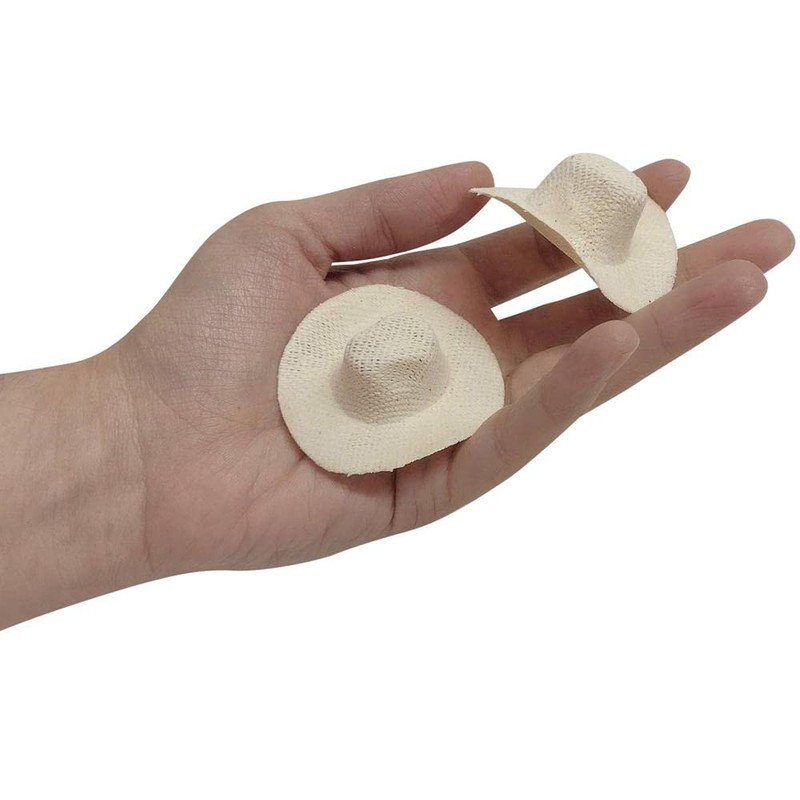 24 Mini Sombrero Vaquero Rodeo de 5 cm