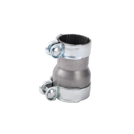 2.0 to 2.5 Inch Stainless Steel Exhaust Adapter, Exhaust Reducer Connector Pipe with Clamp for Many Car Types(2.0-2.5 inch)
