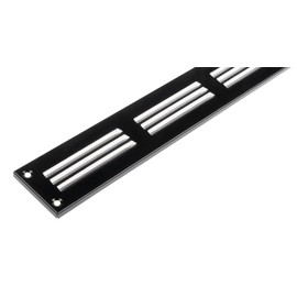 Steinberg14 Black 10x1 inch Vent Cover - Air Return Vent Cover with Mesh - Metal Vent Covers for Wall and Ceiling - HVAC Return Air Grilles - Air Vent Register for Indoor and Outdoor Use