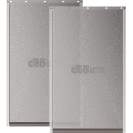 Cooute 2 Pack Dog Door Replacement Flap with Magnetic Closure, Compatible with PetSafe Freedom Dog and Cat Door PAC11-11039 Large 10 1/4" w x 17" h with 10PCS Screws