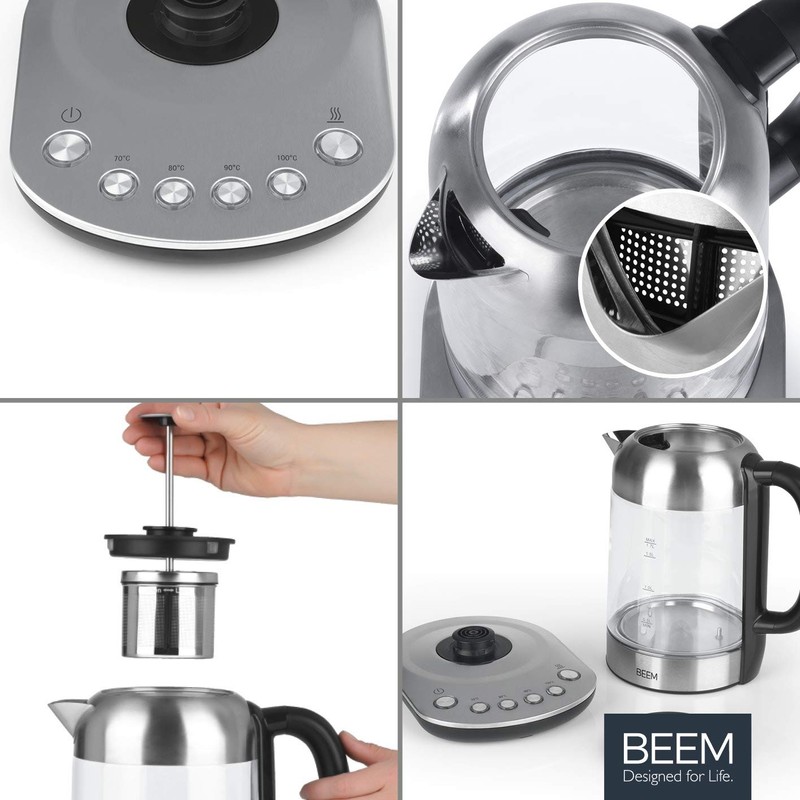 BEEM Teatime II Kettle, Stainless Steel Tea Strainer