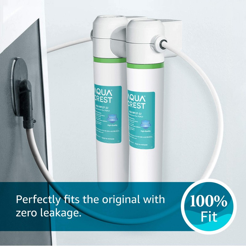 AQUACREST FQK2J Under Sink Water Filter, Replacement for GE FQK2J,