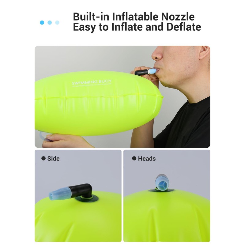 Swim Buoy - Enhanced Visibility Swim Belt with Lightweight Design