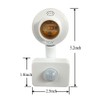 2 Pack Motion Sensor Light Sockets,Motion Activated Socket Adapter, E26/E27