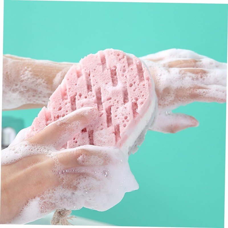 OHPHCALL Rich Bath Sponge Sponge Head Scrubber Body Scrubbing Tool
