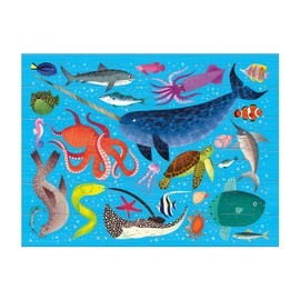 Mudpuppy Ocean Life – 36 Piece Puzzle to Go Featuring Colorful Sea Creatures Perfect Travel Activity for Children Ages 3 and Up