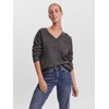 Vero Moda Women's VMCREWLEFILE LS V-Neck Blouse NOOS Pullover Sweater,