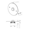 HUBER Flush-Mounted Bell Push 1-Way Stainless Steel Round Door Bell