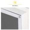 Eurohome 100% Blackout Skylight Roller Blind, No Drilling, Sun Protection,