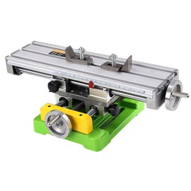 AMYAMY Milling Machine Worktable,Cross Slide Table - Compound Drilling Slide Table for Bench Drill Adjustable X-Y Axis (350x100mm)
