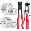 Glarks 18pcs Auto CV Joint Boot Clamp Pliers with CV