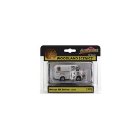 Woodland Scenics 5529 AS5529 Car Truck Milk Truck Milk Man Milk Delivery Figure Gauge HO H0 1:87 Milk Delivery