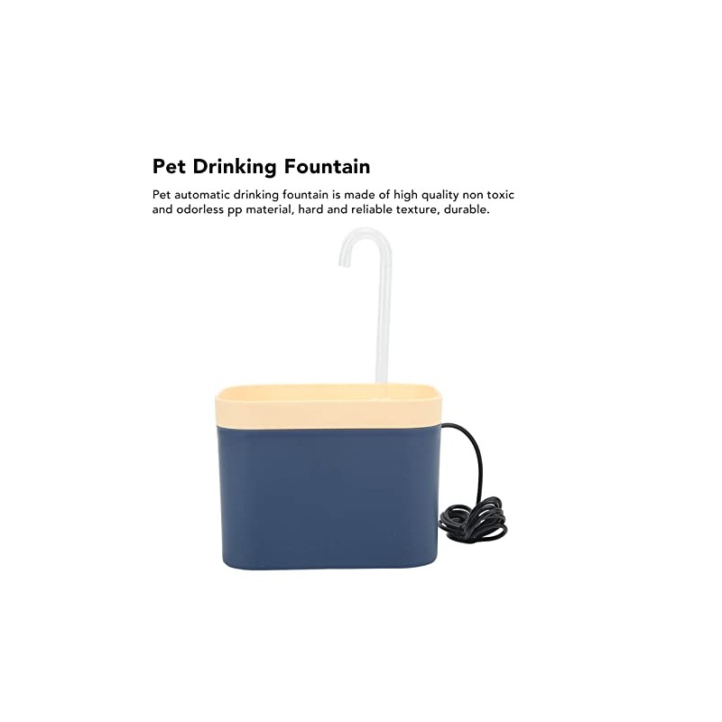 Changor Fuente Agua para Gatos 1,5 L, Material PP, Flujo