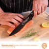 MasterChef Kitchen Knife Set with Covers, 6 Professional Chef Knives