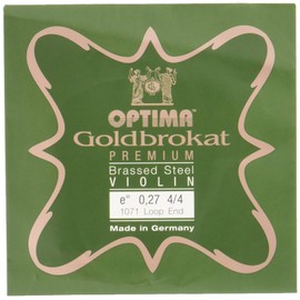 ゴールドブロカット プレミアム ブラス バイオリン弦 E線 (0.27ループエンド)