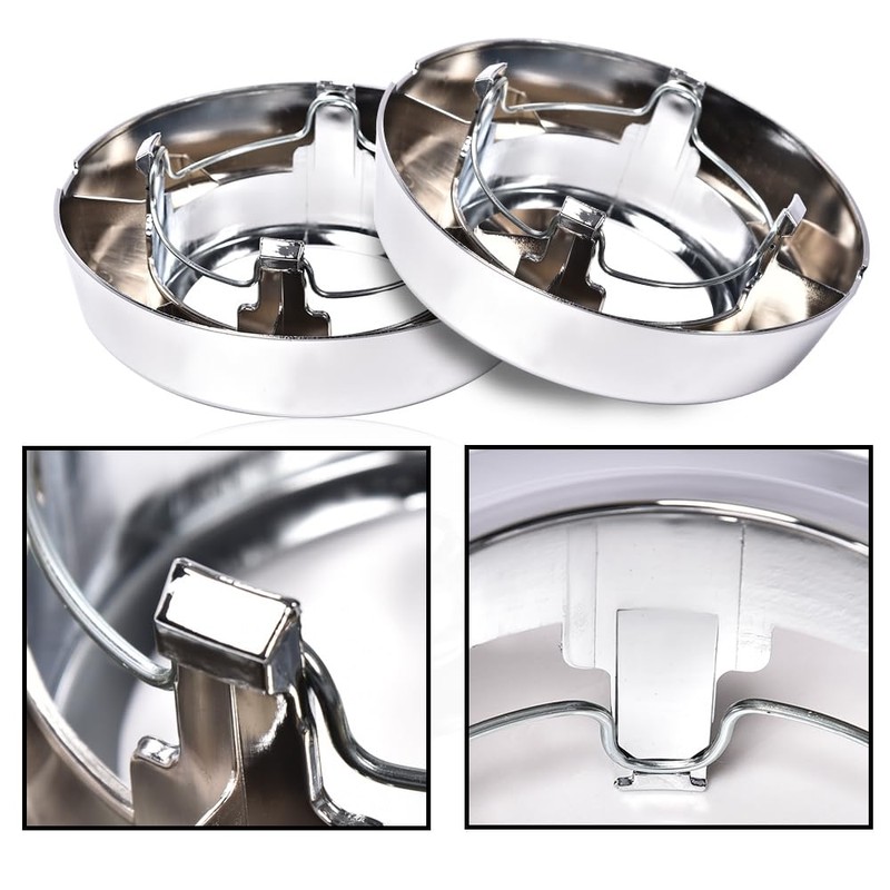 DOTCOM 2PCS Front Wheel Center Cap, Compatible with 1994-2008 Ford