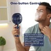 jiangler Portable Handheld Fan with Base and Lanyard USB Rechargeable