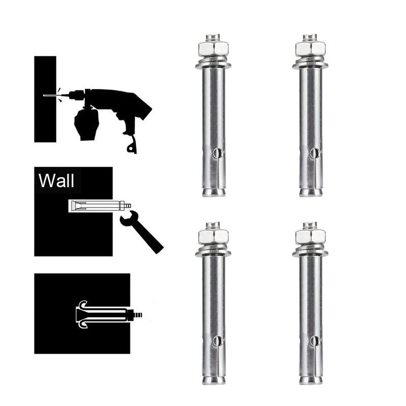 Stainless Steel M6 x 60mm Hex Head Sleeve Anchor, for