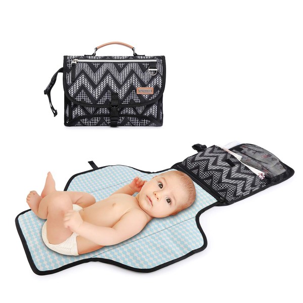 RUVALINO Portable Changing Mat, Baby Changing Mat for Travel, Extra