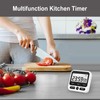 2 Pack Digital Kitchen Timer 24 Hour Clock and Alarm