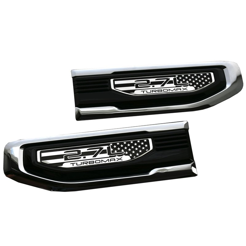 Pair Driver Passenger Side Badge Vent Emblems Compatible with 2019-2025