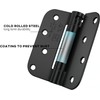 goldenwarm 3 Pack Black Self Closing Door Hinges with 5/8''