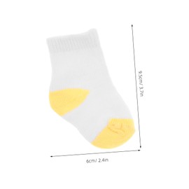 WOONEKY 18-inch Doll Photo Props 6 Pairs of Mini Socks Doll Short Socks Pretend Play Toy