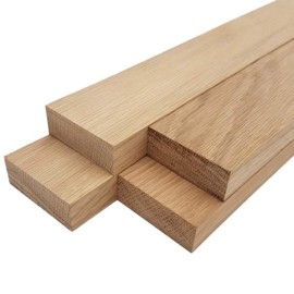 White Oak Lumber Board - 3/4" x 2" (4 Pcs) - Size: 3/4" x 2" x 18"