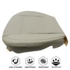 NLQR Front Driver Bottom Seat Cover Replacement Perforated Microfiber Leather
