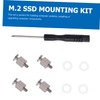 Operitacx 1 Set SSD Mounting Screw Kit Stainless Steel Motherboard