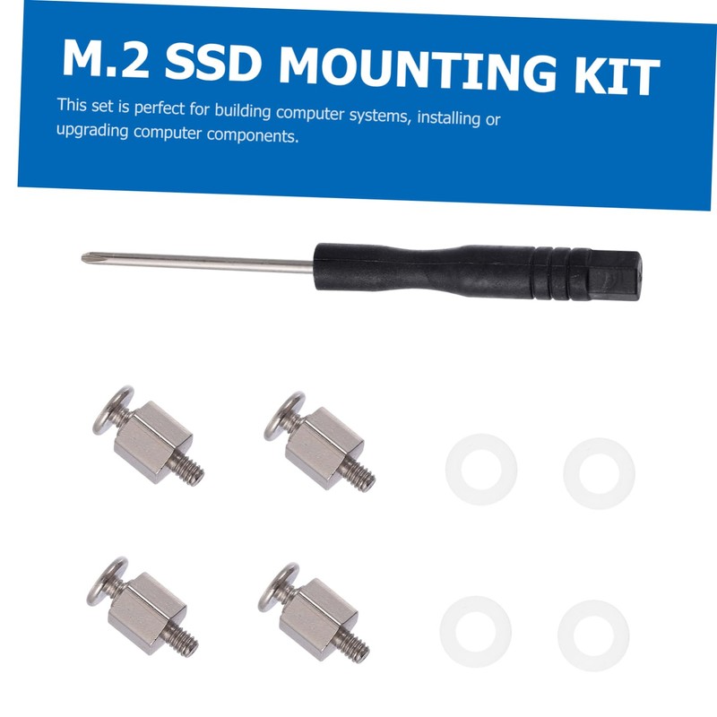 Operitacx 1 Set SSD Mounting Screw Kit Stainless Steel Motherboard
