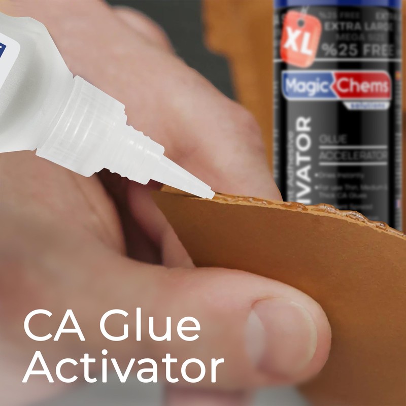 Magic Chems CA Glue Accelerator Spray (13.5 fl oz), Cyanoacrylate