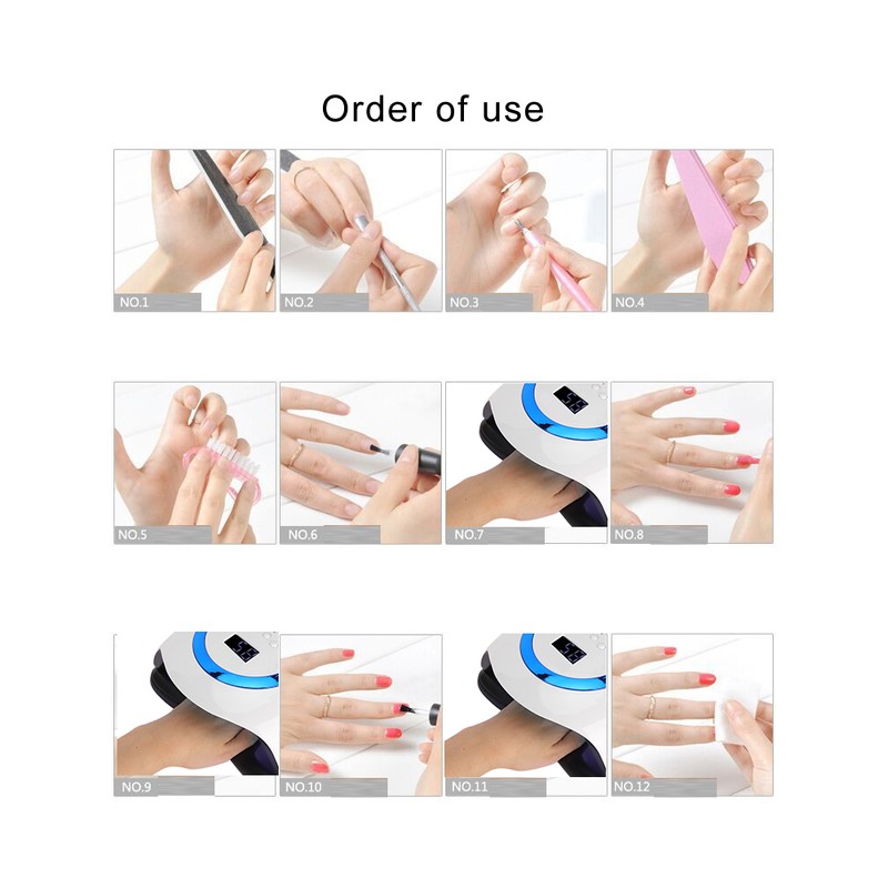 168W Professional Intelligent Nail Curing Machine LED UV Gel Nail