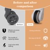 DINTSTYLE 8Pcs Luggage Wheel Covers, Suitcases Wheel Covers, Silicone Luggage