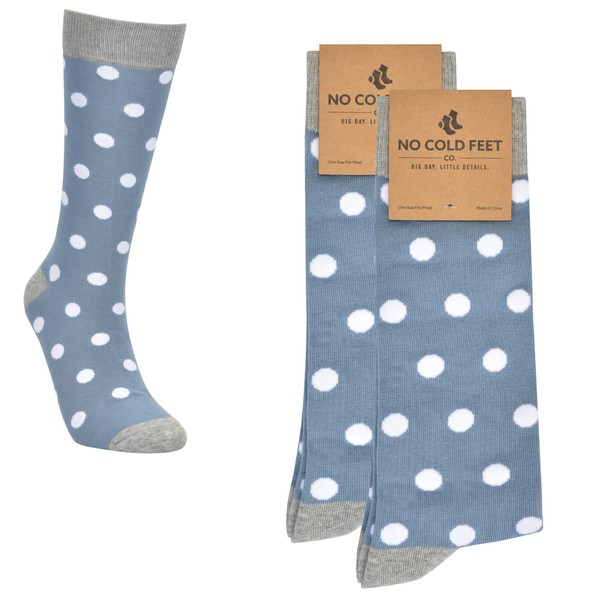 No Cold Feet Men’s Dress Socks, Fun Colorful Patterned, Mid-Calf,