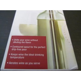 Brookstone Wine Chiller & Pourer Keeps Wine At Perfect Drinking Temperature