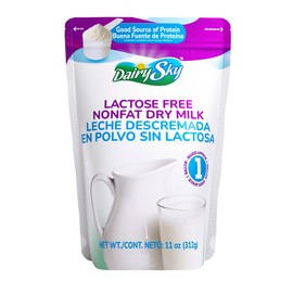DairySky Lactose Free Milk Powder 11 oz - Powdered Milk, Non GMO Fat Free for Baking & Coffee, Kosher with Protein & Calcium | Great Substitute for Liquid Milk | RBST Hormone-Free