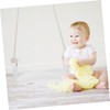 SHOWERORO Baby Photo Prop Swing Wooden Swing Props for Newborn