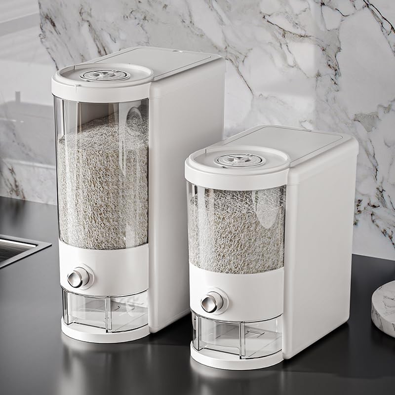 Huishun 25 Lbs Rice Container with Measuring Cup, Upgraded Built-in