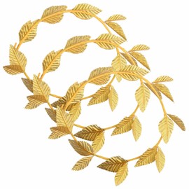 NAUZE Gold Leaf Headbands Roman Goddess Headband Greek Crown Headpiece Laurel Wreath Crown Toga Costume Accessories (6)