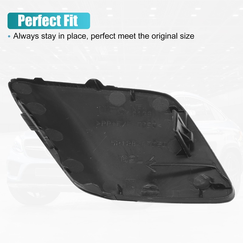 uxcell Car Front Left Bumper Tow Hook Cover Towing Eye
