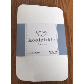 KoalaKids Girls Basic Microfiber Tights 6-12m Ivory Ships N 24h