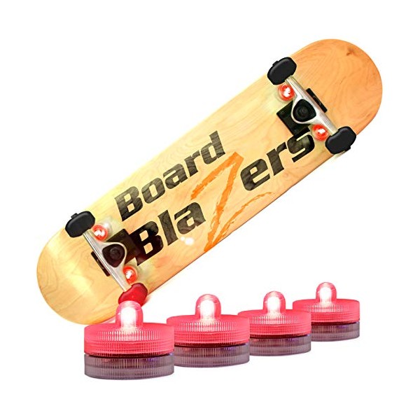Board Blazers LED Skateboard Lights Underglow - Ideal Skateboard Gift & Skateboard Accessory. Perfect LED Longboard Light or Scooter Light Great Stocking Stuffer for Kids