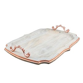 Thirstystone NPTV137 Serving Tray, One Size, Whitewash Wood
